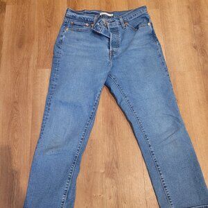 Levi Wedgie Straight Leg Jeans Size 10